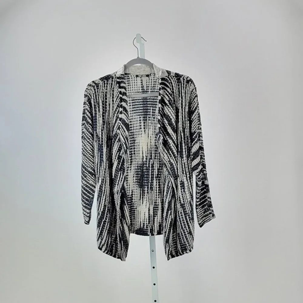 NIC+ZOE open cardigan sweater black Sz P/S - Picture 4 of 6